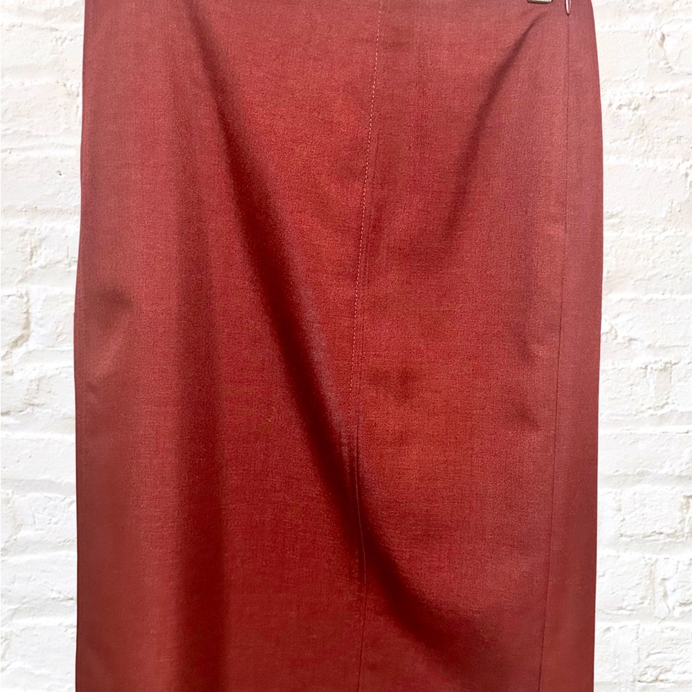 Jones Studio Red Pencil Midi Skirt for Work